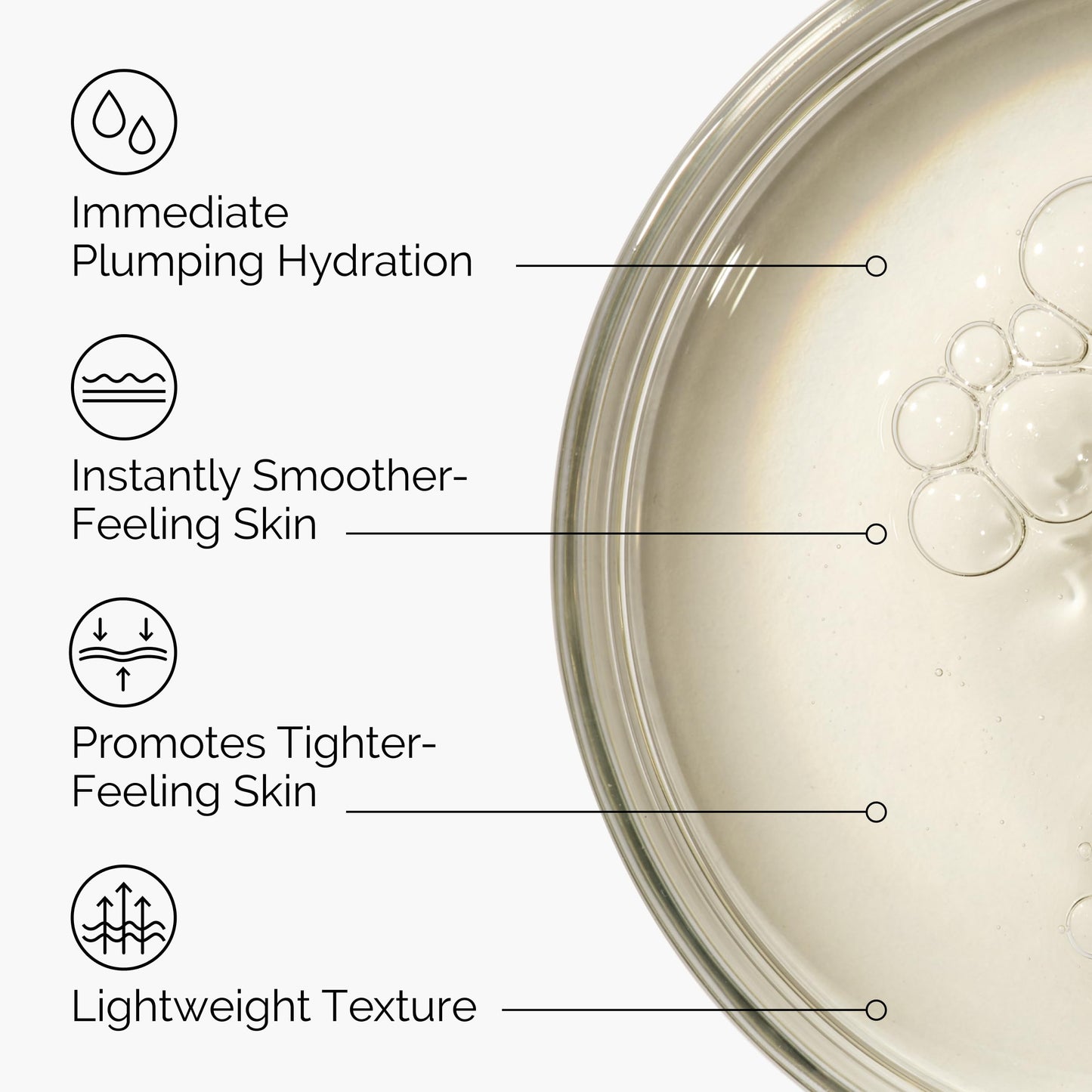 Hyaluronic Acid 2% + B5 serum with ceramides provides multi-depth hydration for plumper,