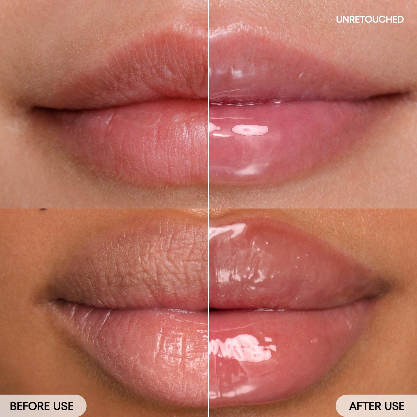 LANEIGE Lip Glowy Balm with shea butter provides sheer tint and hydration for soft, shiny lips.