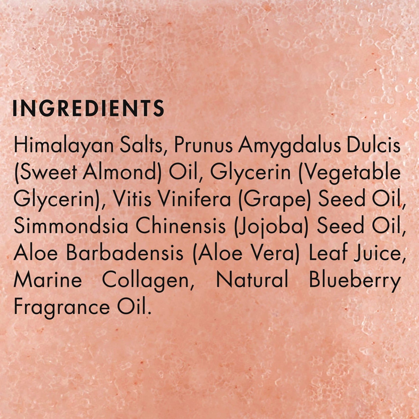 MAJESTIC PURE Himalayan Pink Salt Body Scrub with Collagen and Sweet Almond Oil