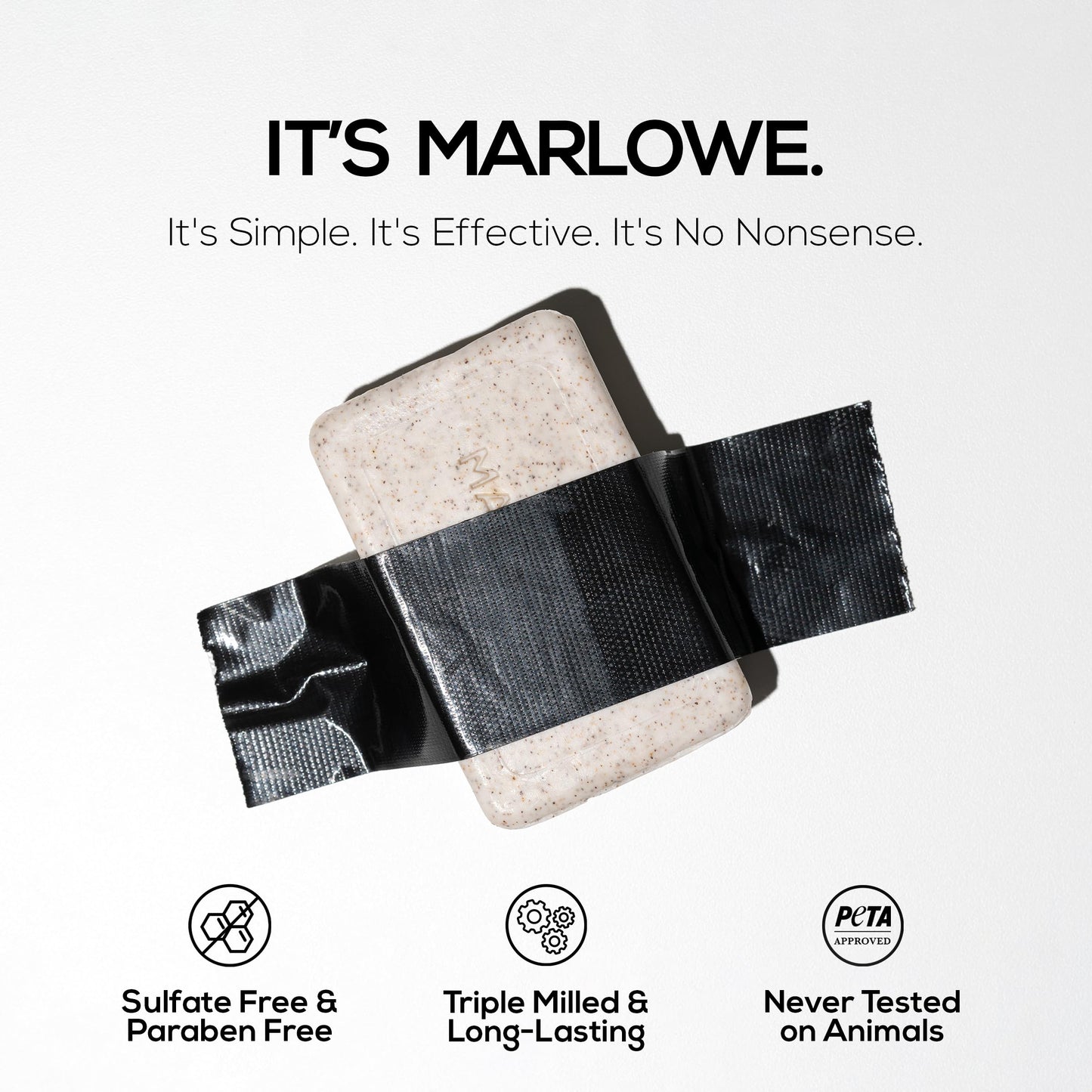 MARLOWE. No.102 Body Scrub Soap 7oz, exfoliates and revitalizes with shea butter, olive oil, and green tea.