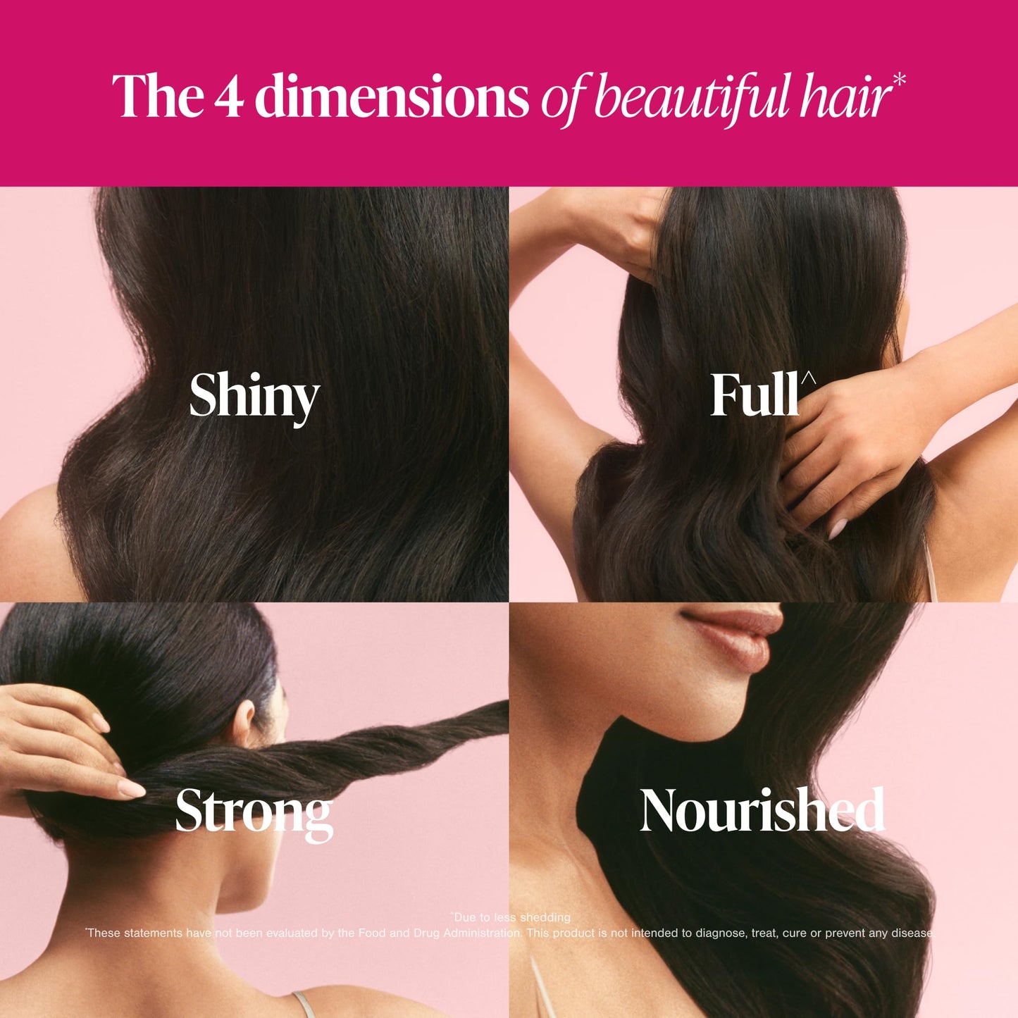 Viviscal 4D Hair Growth Supplements for Women, 30-day supply, with keratin, biotin, vitamin A, and zinc for fuller, stronger, healthier hair.