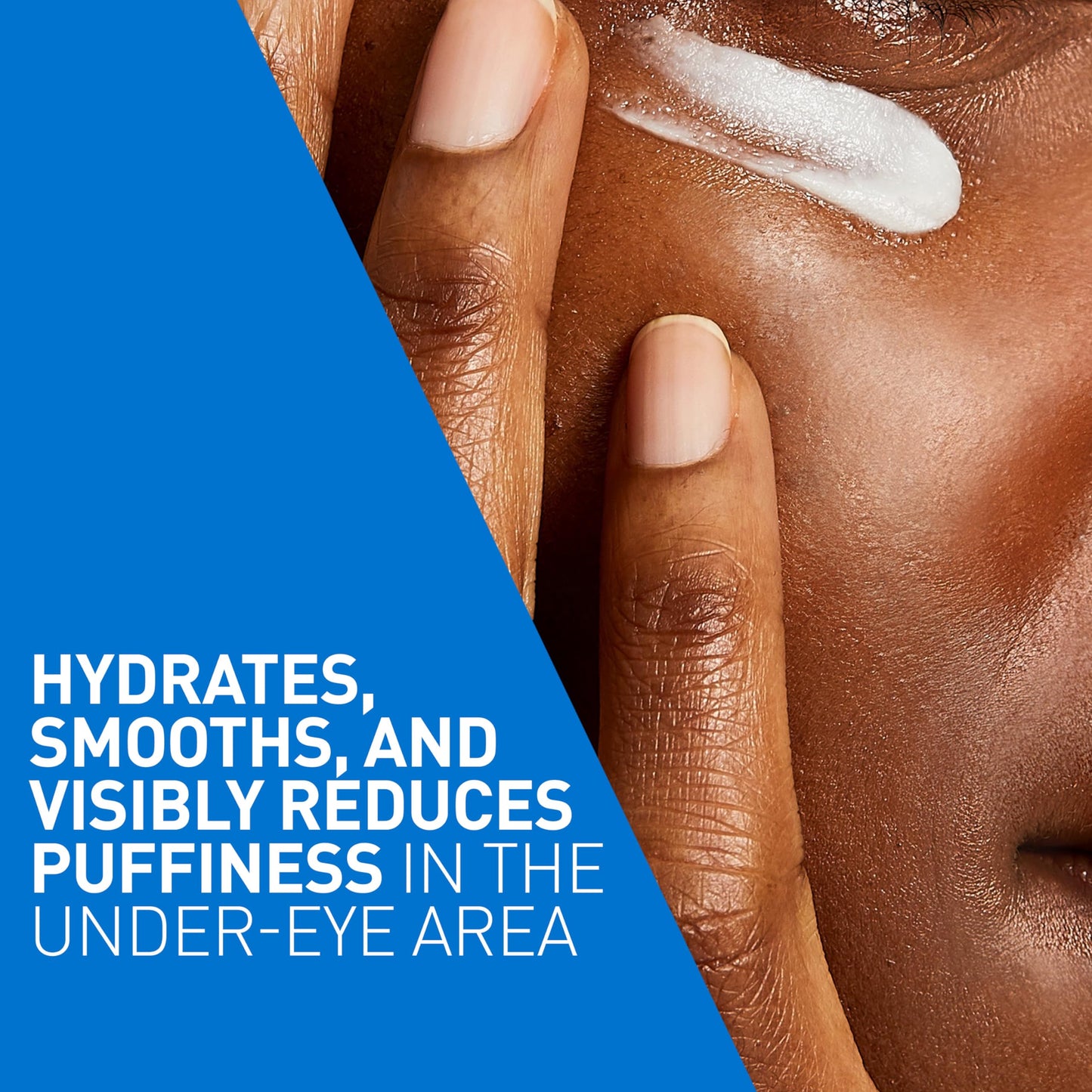 CeraVe Eye Repair Cream reduces puffiness and under-eye bags with hyaluronic acid and niacinamide.
