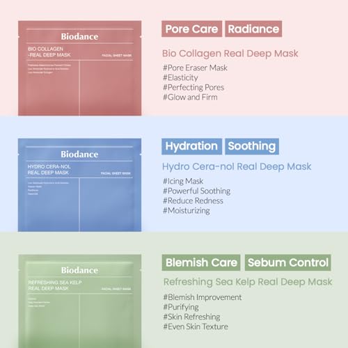 BIODANCE Bio-Collagen Real Deep Mask, Hydrating Overnight Hydrogel Mask