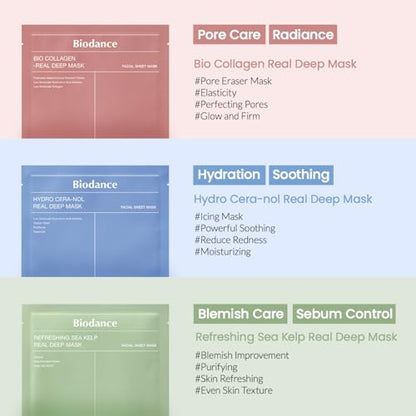 BIODANCE Bio-Collagen Real Deep Mask, Hydrating Overnight Hydrogel Mask