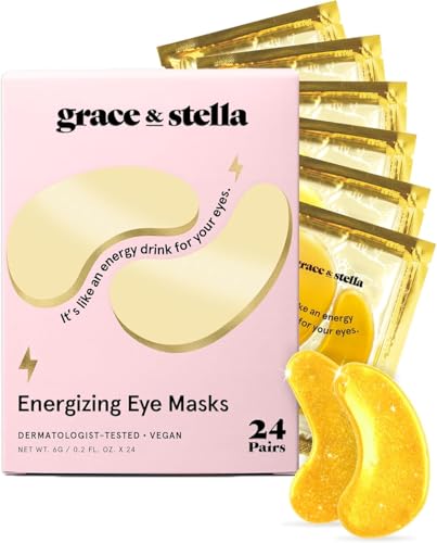 under eye masks soothe dark circles, wrinkles, and bags. Vegan gel patches, 24 pairs