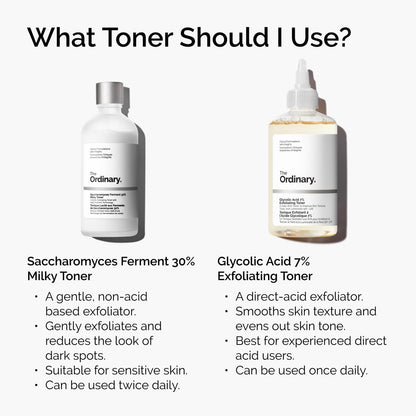 ChatGPT: The Ordinary Glycolic Acid 7% Toner gently exfoliates for brighter, smoother, and more even skin tone.