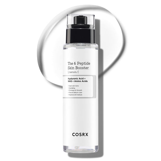 COSRX 6X Peptide Collagen Booster Toner 150ml, with Niacinamide and Hyaluronic Acid, paraben-free.