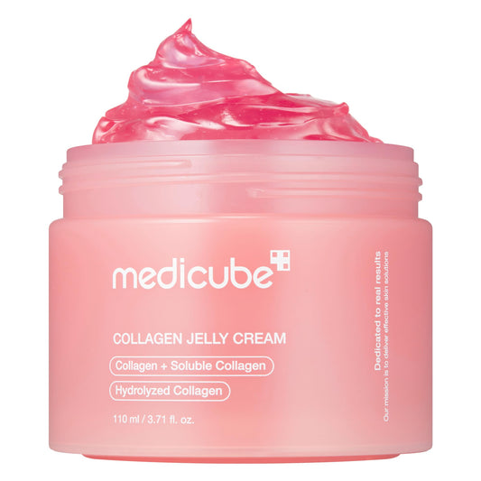 Collagen Jelly Cream with Niacinamide for 24h glow, firm skin & deep hydration.