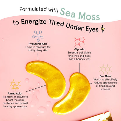 under eye masks soothe dark circles, wrinkles, and bags. Vegan gel patches, 24 pairs