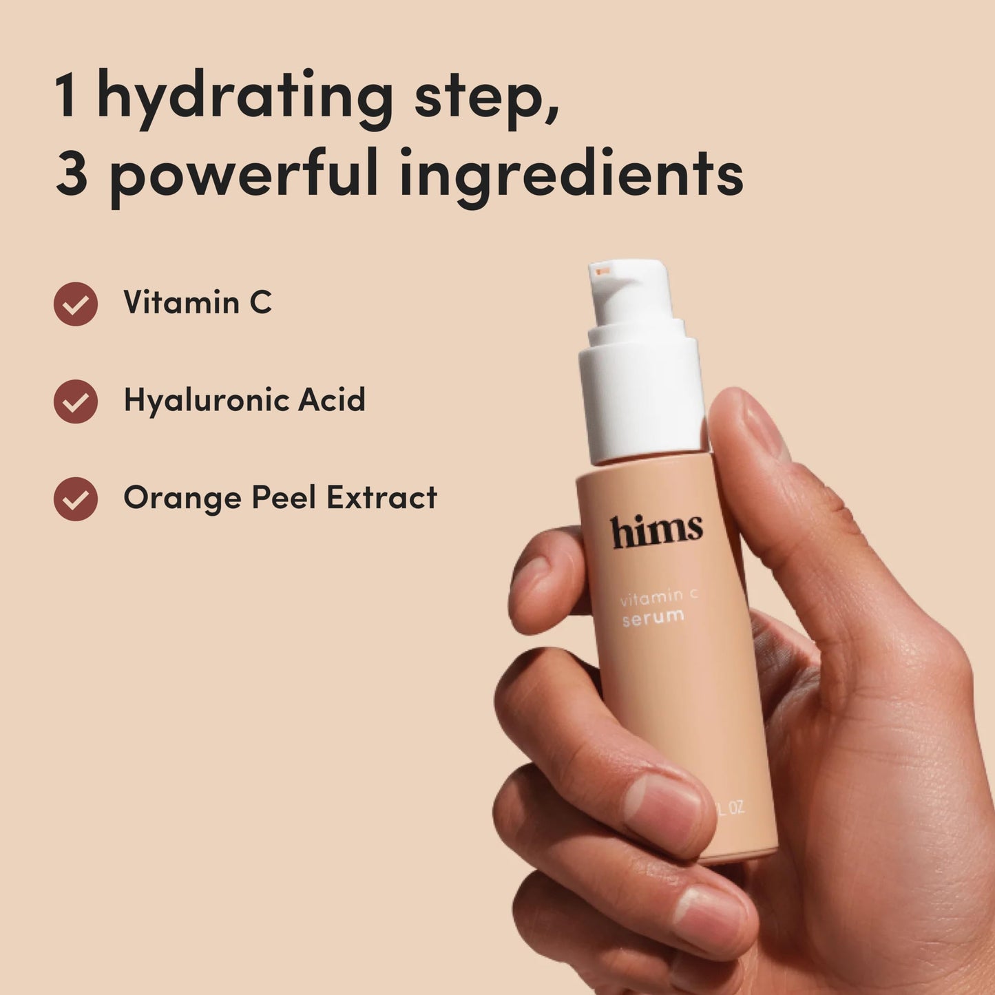 hims Vitamin C Serum for Men – Brightens, Evens Tone, 1 fl oz