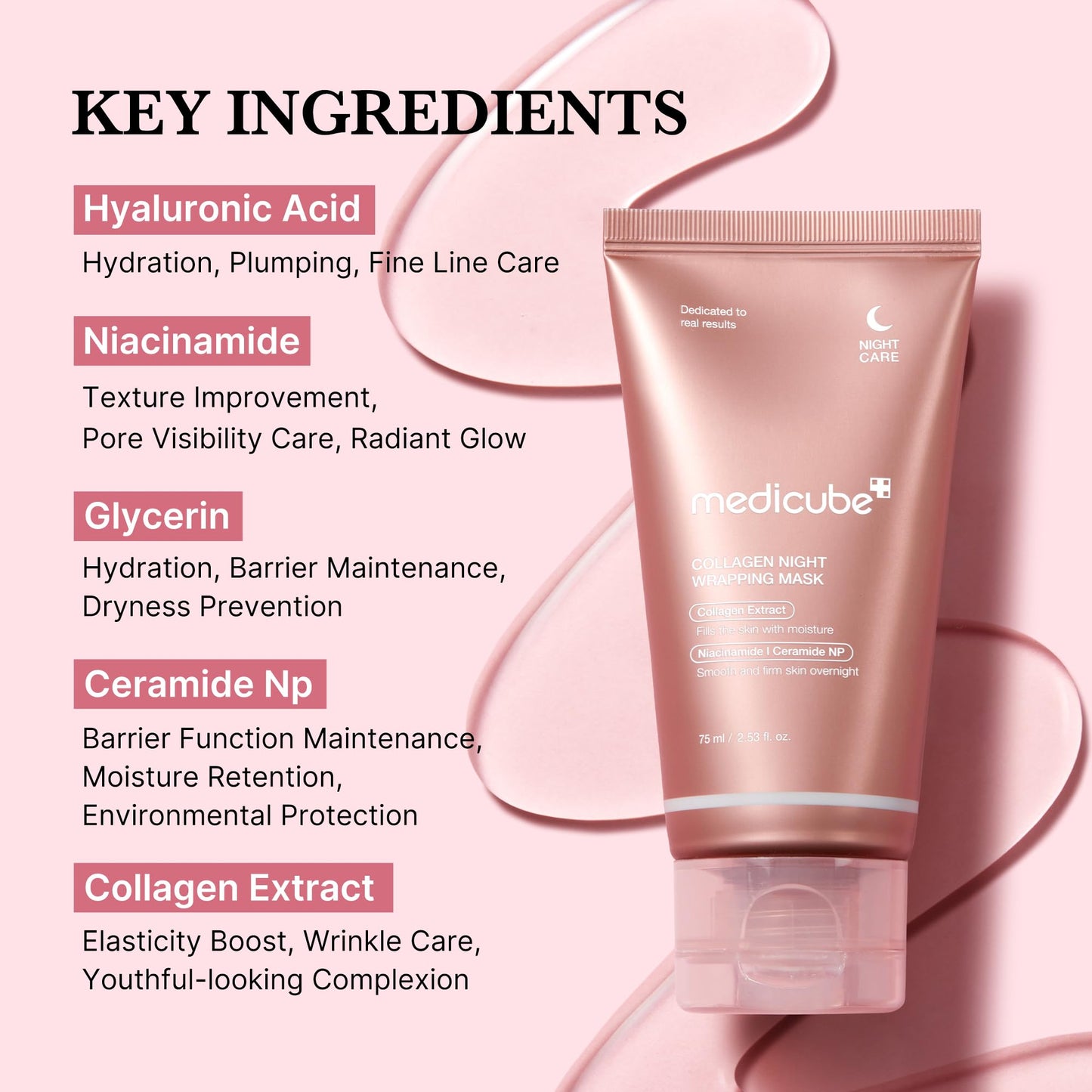 medicube Collagen Peel Off Mask – Firms, hydrates, boosts glow