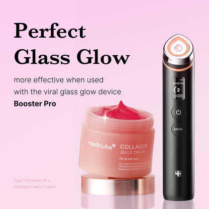 Collagen Jelly Cream with Niacinamide for 24h glow, firm skin & deep hydration.