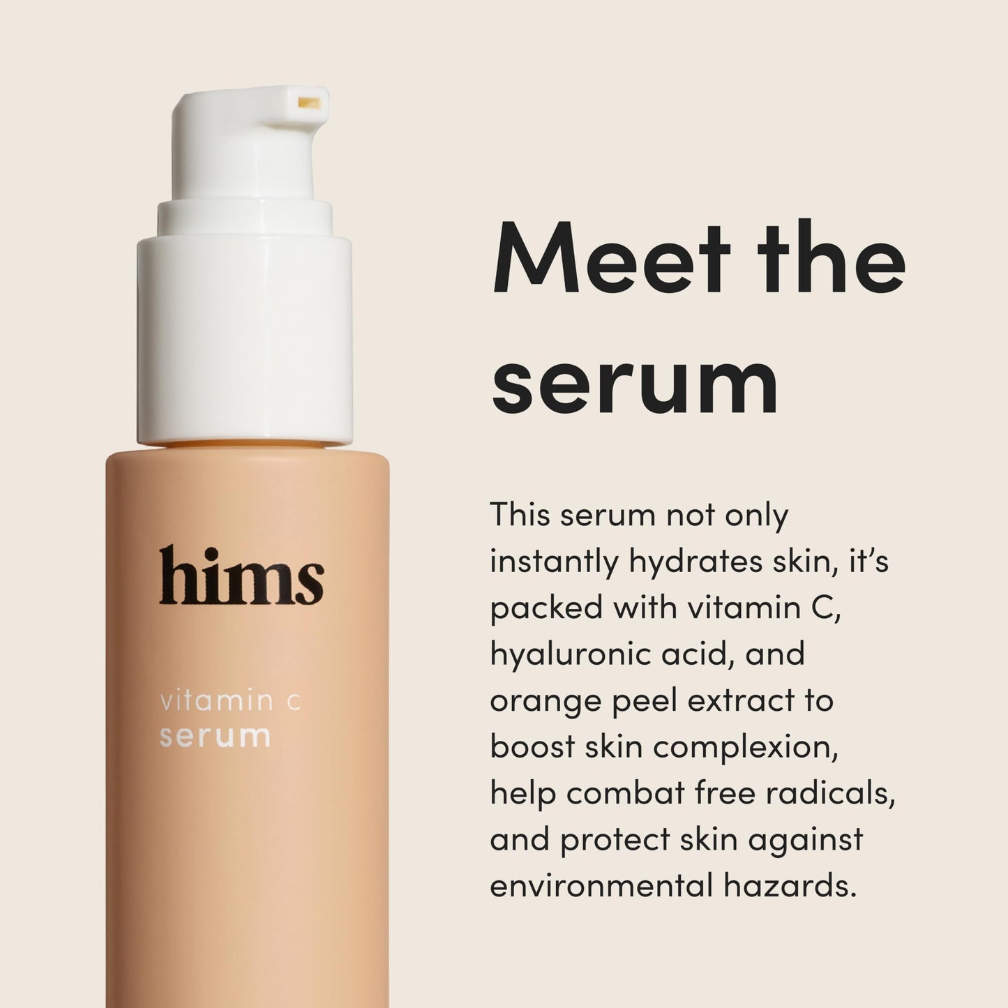 hims Vitamin C Serum for Men – Brightens, Evens Tone, 1 fl oz