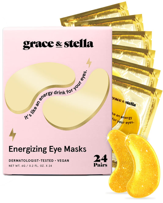 under eye masks soothe dark circles, wrinkles, and bags. Vegan gel patches, 24 pairs