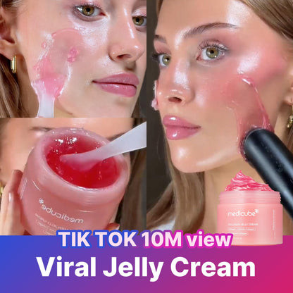 Collagen Jelly Cream with Niacinamide for 24h glow, firm skin & deep hydration.
