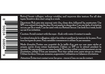 Brickell Men's Retinol Anti-Wrinkle Cream with Hyaluronic Acid, 2oz