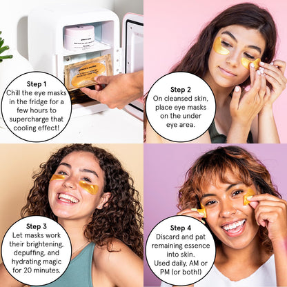 under eye masks soothe dark circles, wrinkles, and bags. Vegan gel patches, 24 pairs