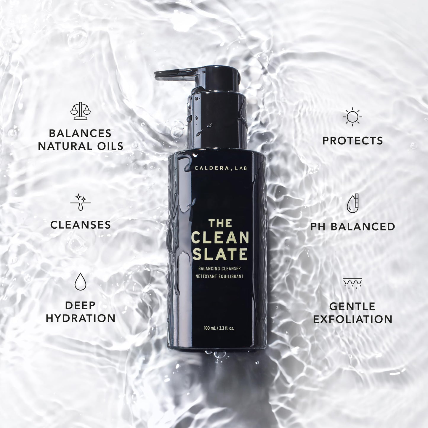 Caldera + Lab The Clean Slate – Organic Foaming Face Wash for Men