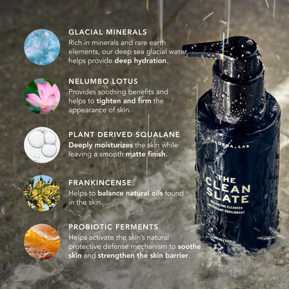 Caldera + Lab The Clean Slate – Organic Foaming Face Wash for Men